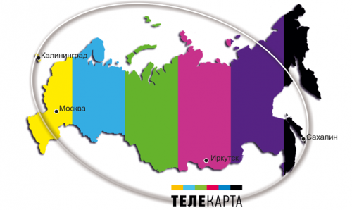 Карта Телекарта ТВ в Белгороде